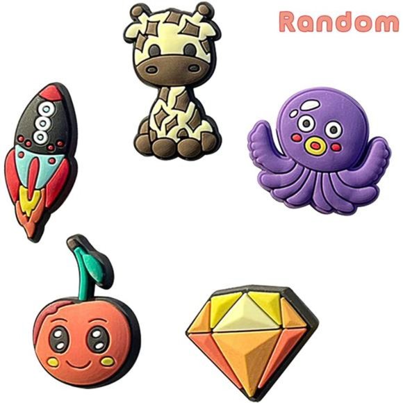 Lot of 30,50,100 pcs Random PVC Different Shoe Charms for Shoe Decoration - Picture 5 of 6